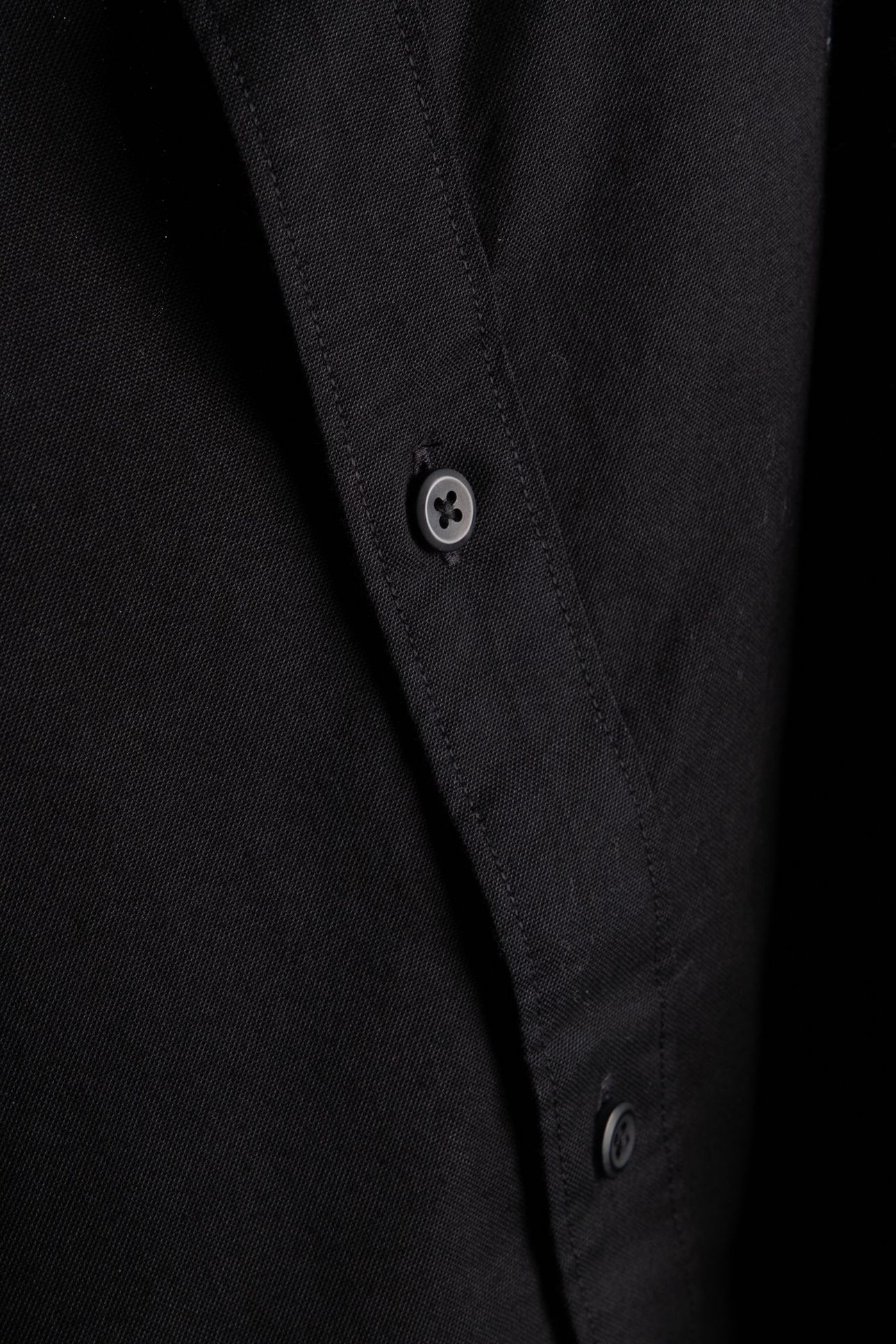 LS SOLID OXFORD CLASSIC SHIRT BLACK 5