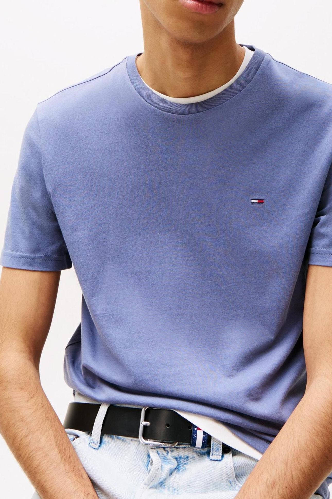 TJM XSLIM 3 PACK TEE ECRU/DARK NAVY/BLUE 7