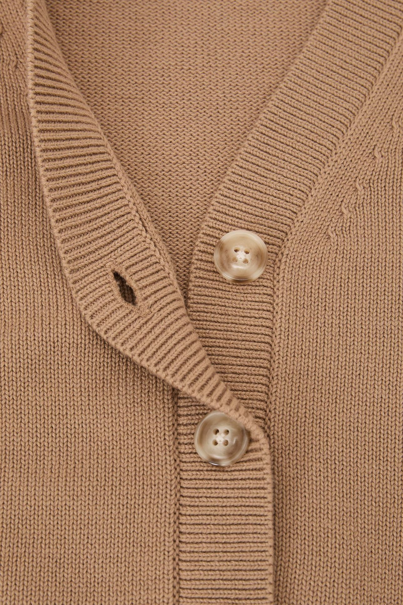 V NECK CARDIGAN CAMEL 7