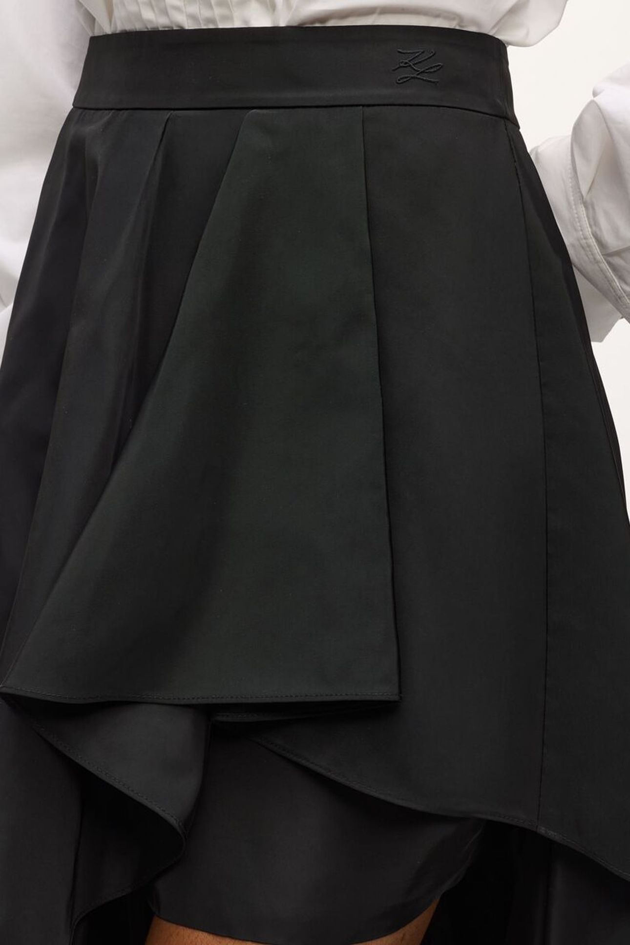 STUDIO RUFFLE SKIRT BLACK 7