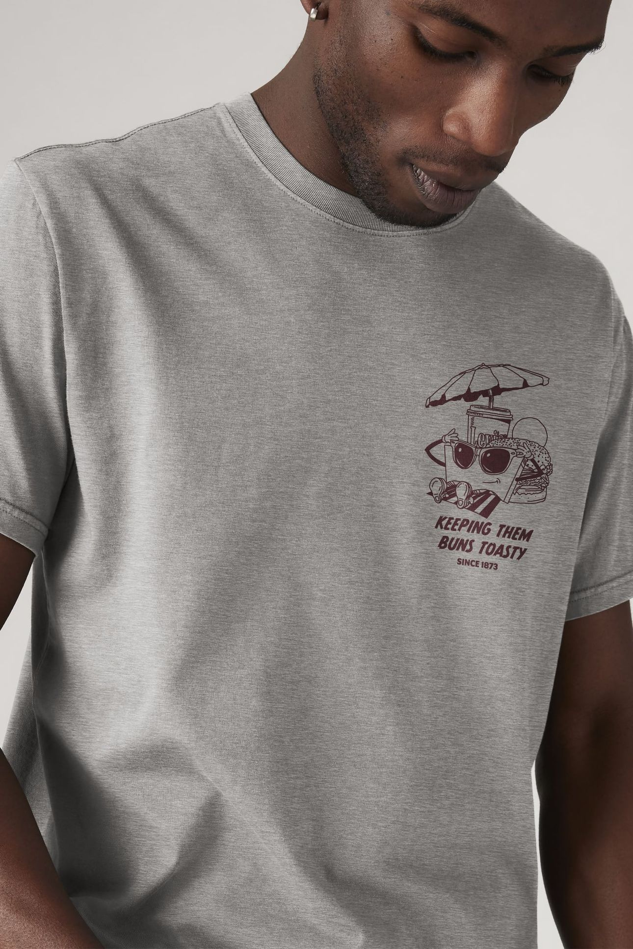 SS RELAXED FIT TEE LS FRESH MID TONE 6