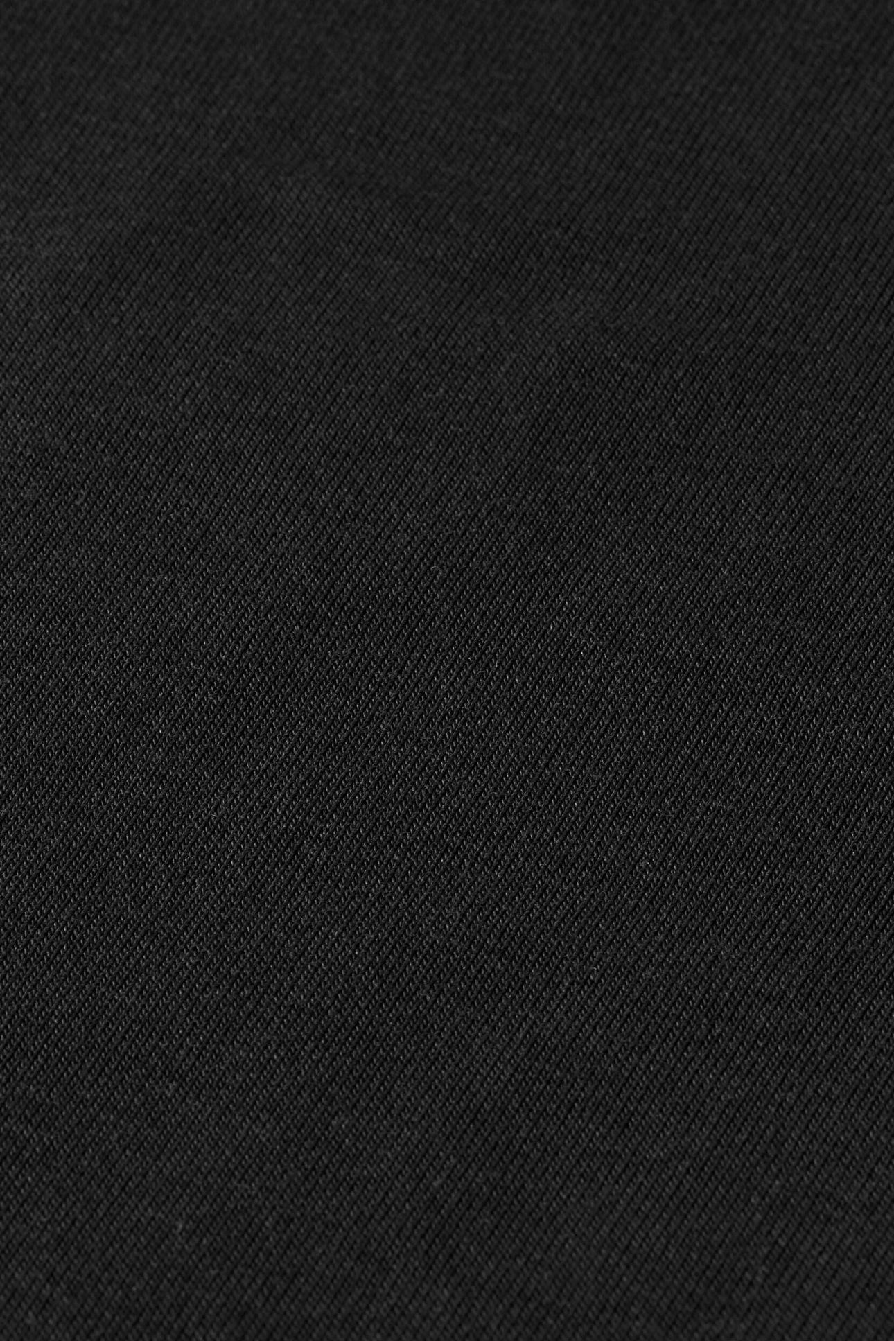 ROLL UP NECK LONG SLEEVE T-SHIRT BLACK 6