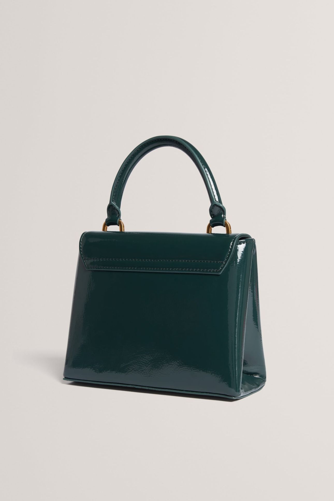 ROSE DETAIL MINI CRINKLE BAG GREEN 2