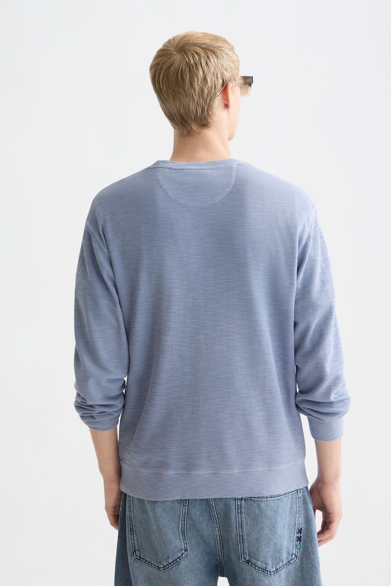 GARMENTDYED REGULARFIT SWEATSHIRT NAVY 2