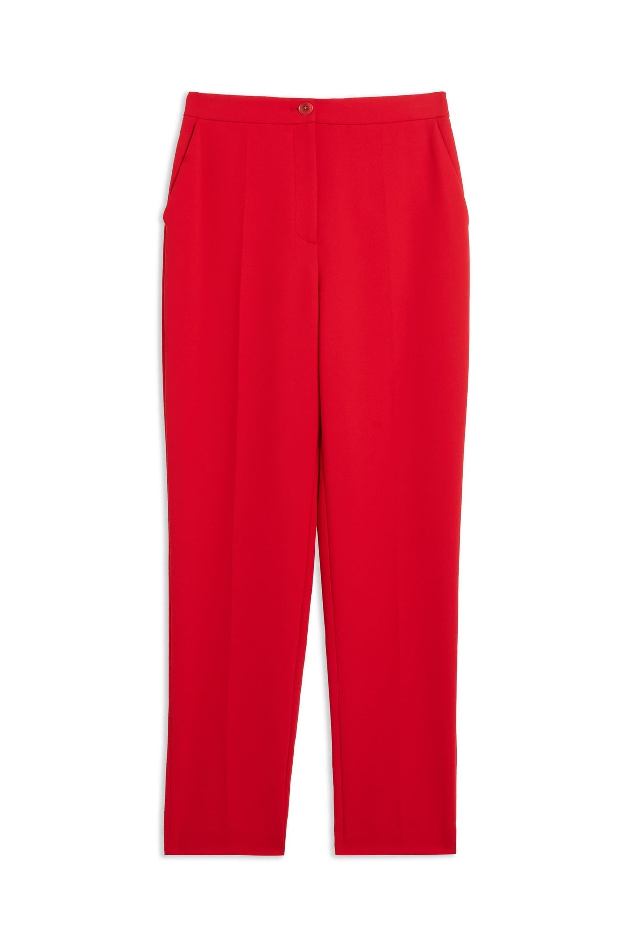 MANATTL TAPERED TAILORED TROUSER RED 3