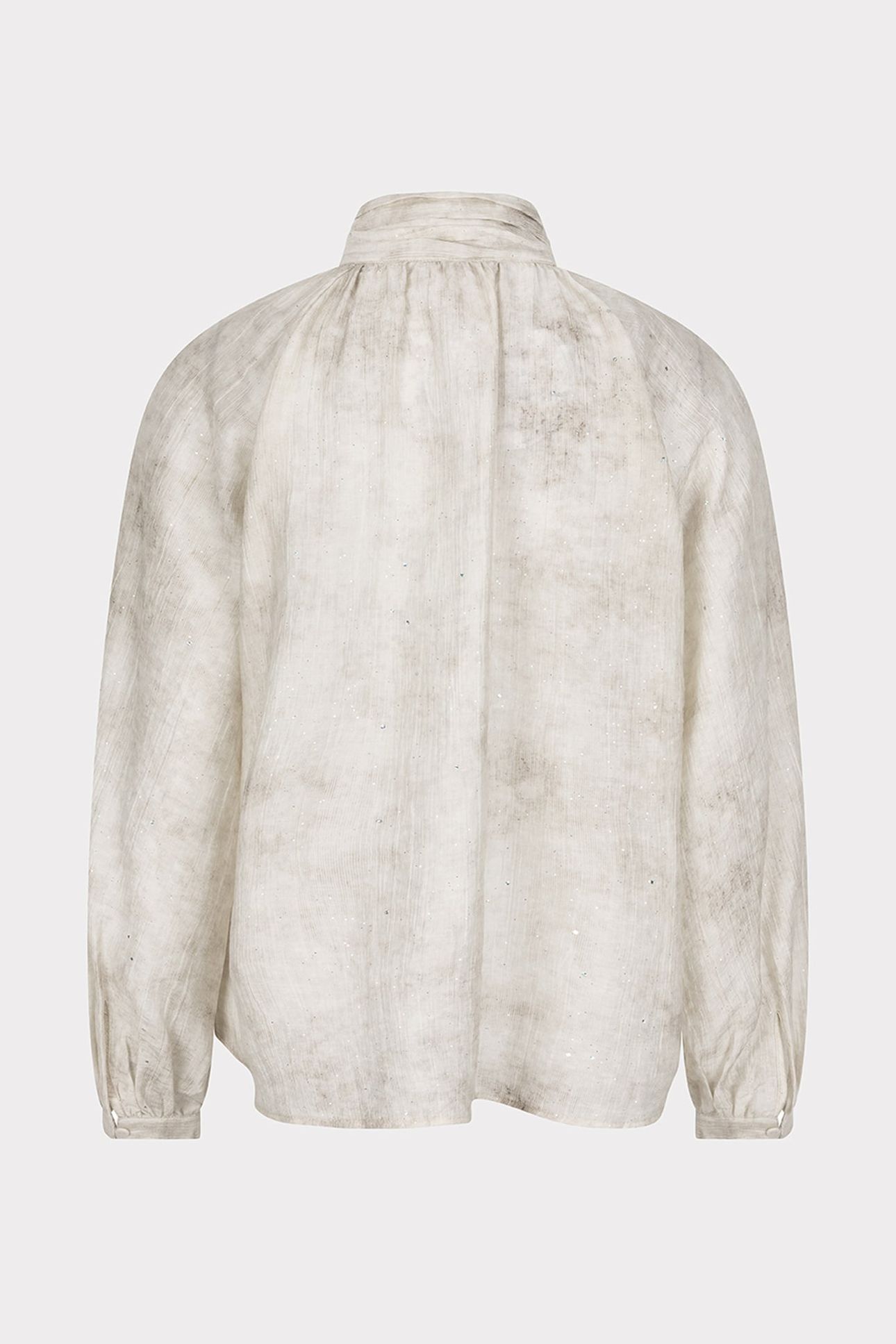 BLOUSE RAGLAN SHAWL COLLAR OFF WHITE 6