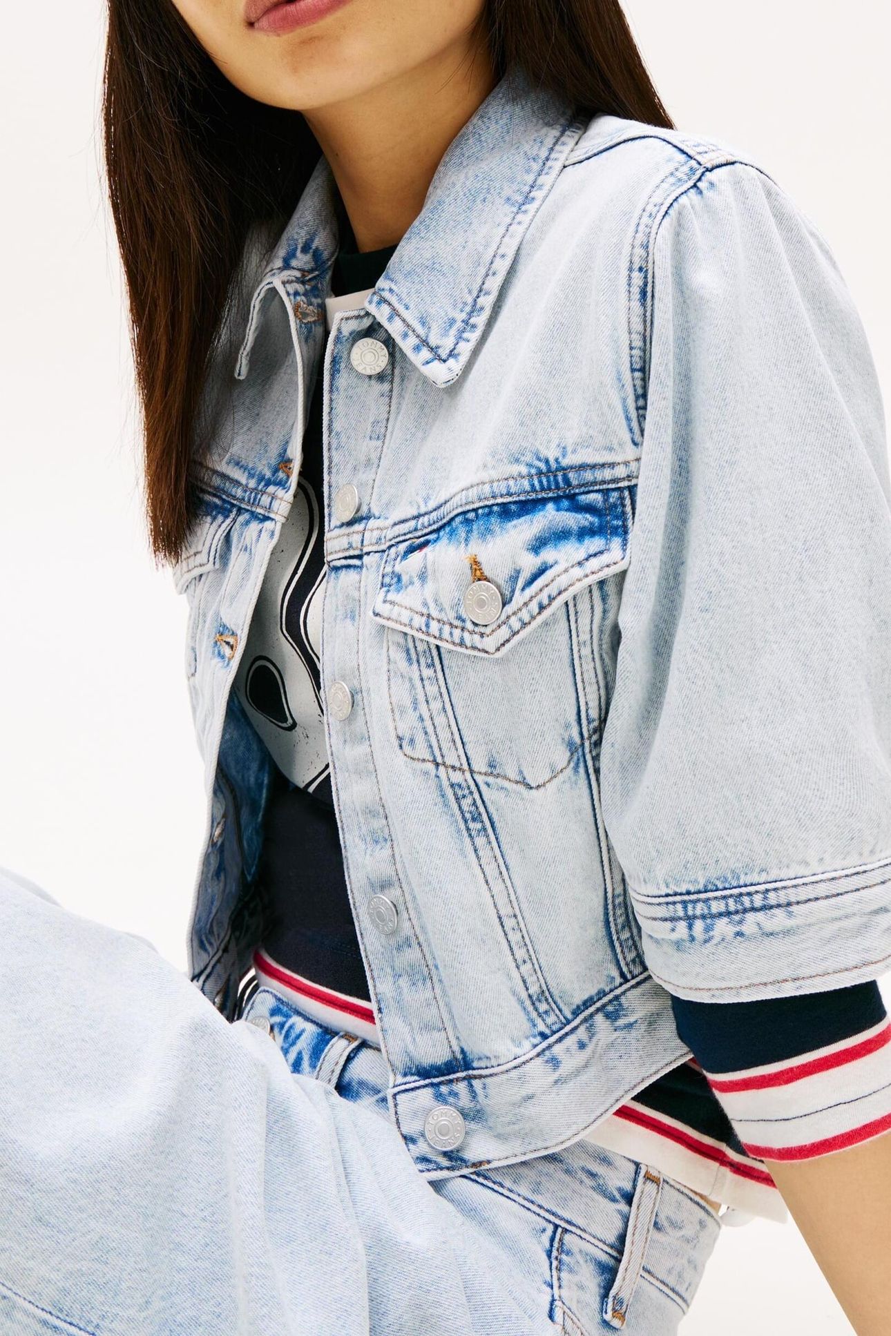 CROPPED TRUCKER DENIM LIGHT 5