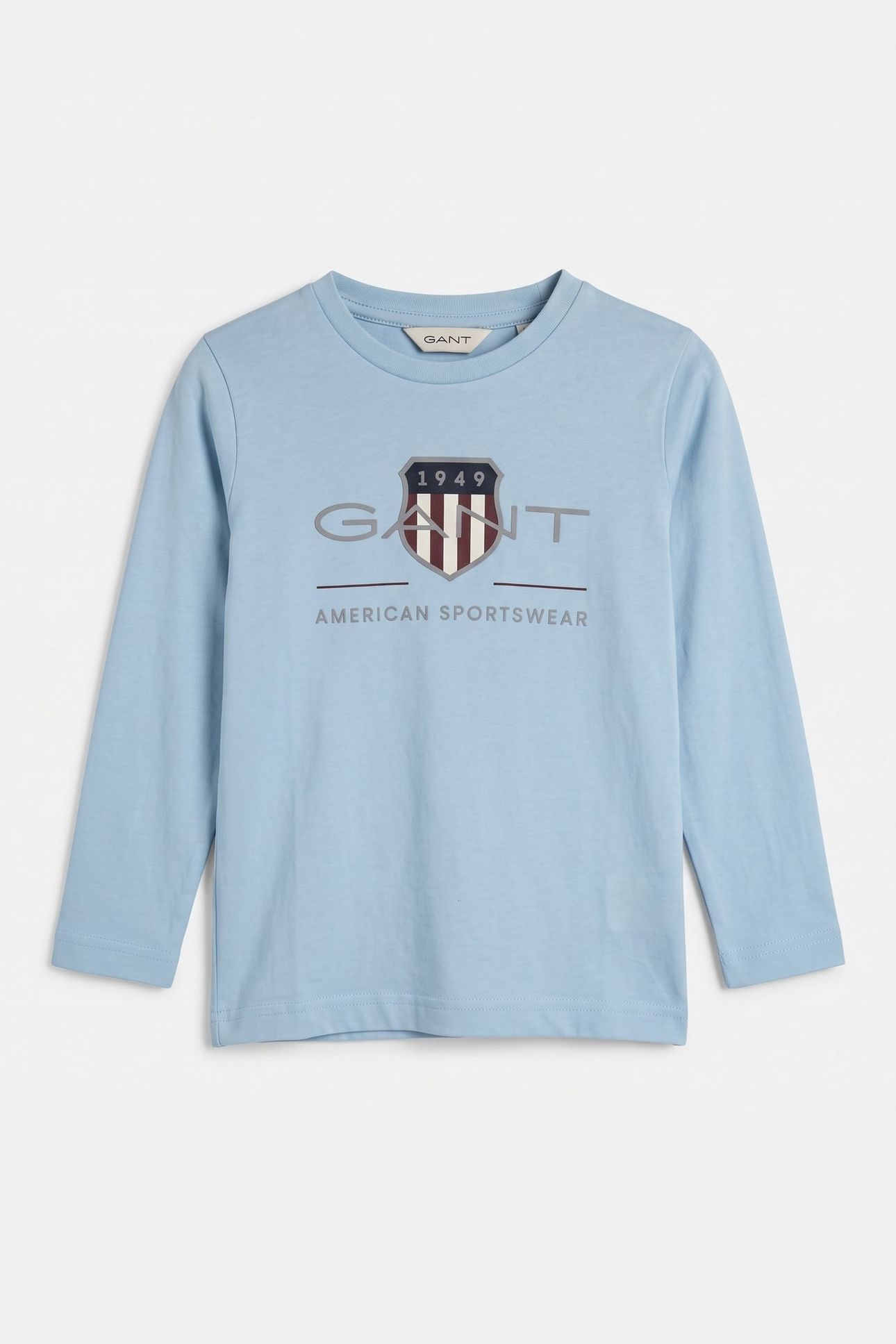 KIDS UNISEX ARCHIVE SHIELD LS T-SHIRT CALMING BLUE 2
