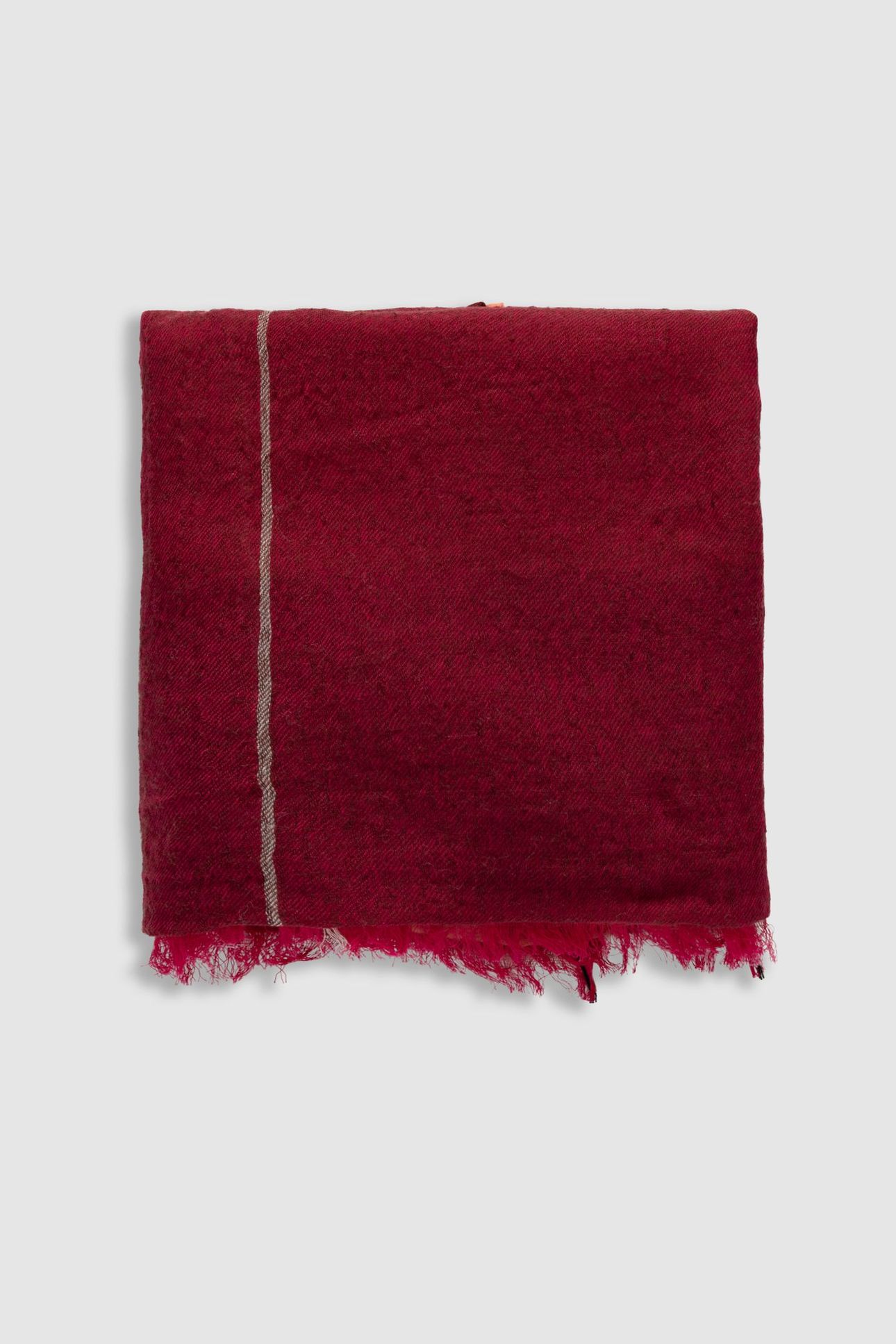 RED CHECK SCARF 2