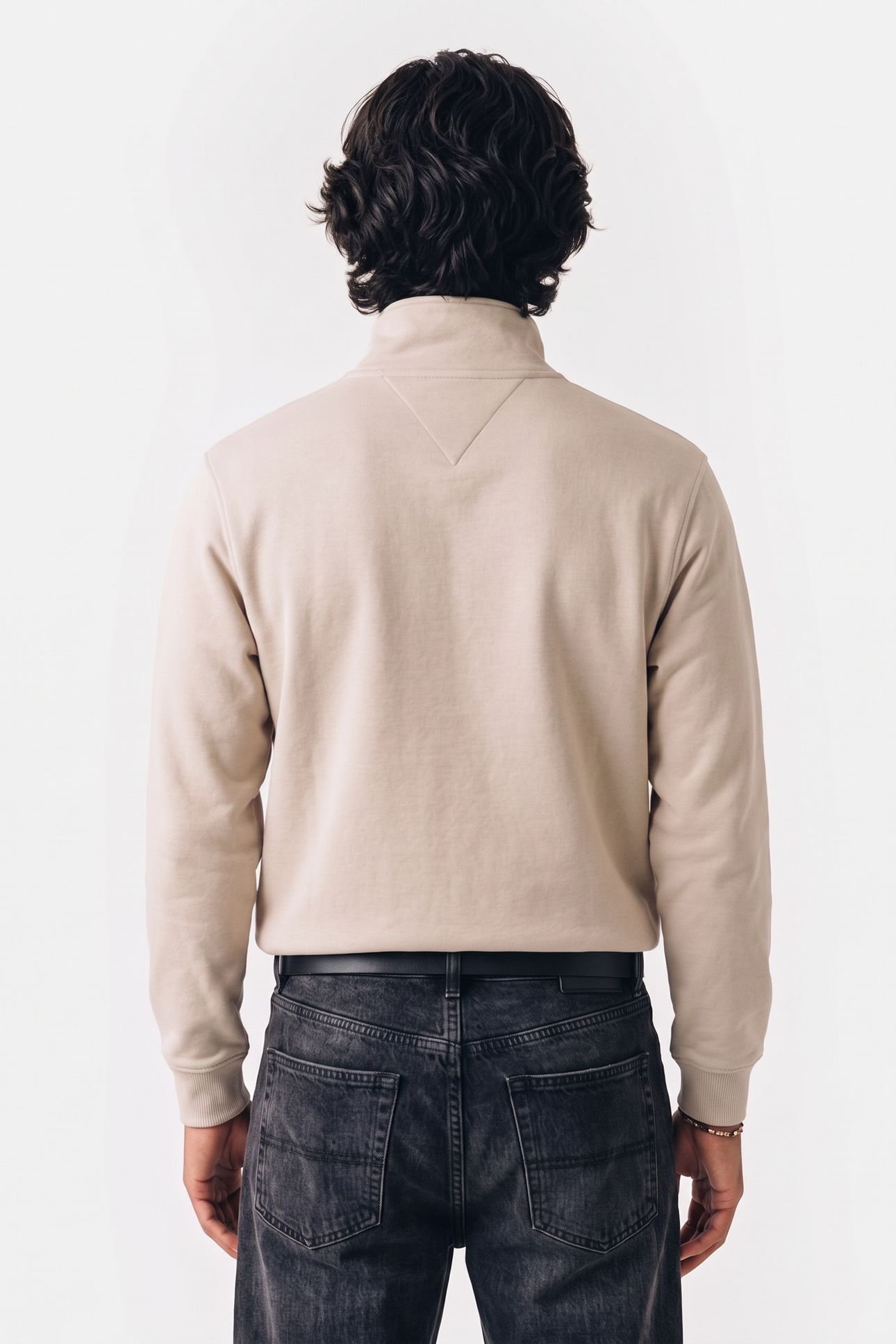 TJM REG BADGE QUARTER ZIP ANCIENT WHITE HEATHER 2