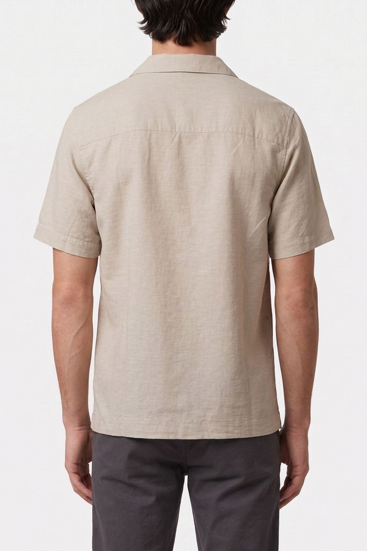 UNISEX SHIRT SHORT SLEEVE SAGE GREEN 3