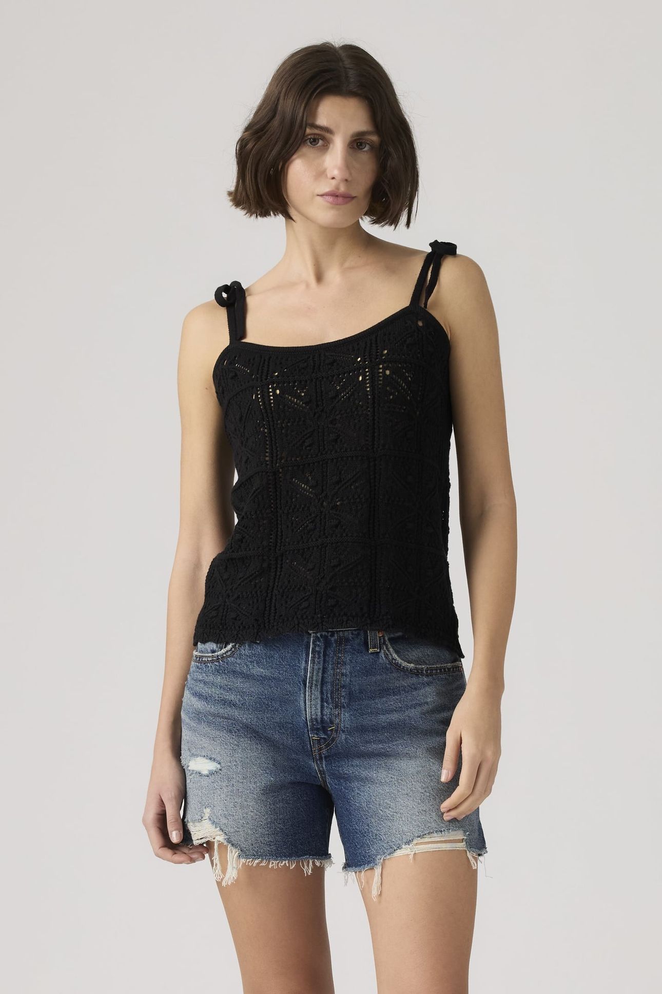 ABBEY TIE-SHOULDER SWEATER TANK TOP 2