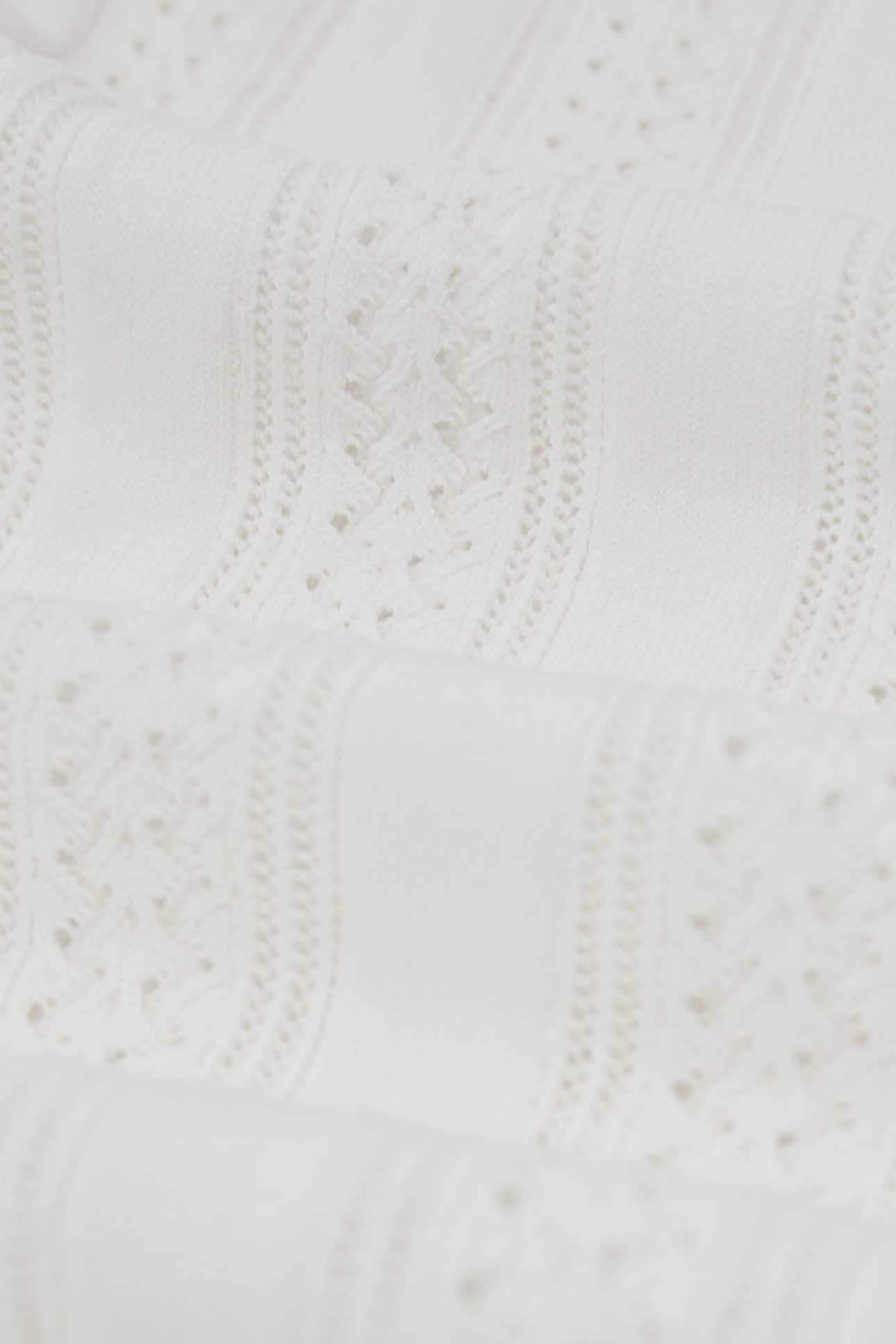 CREW NECK KNITTED TANK WHITE 6