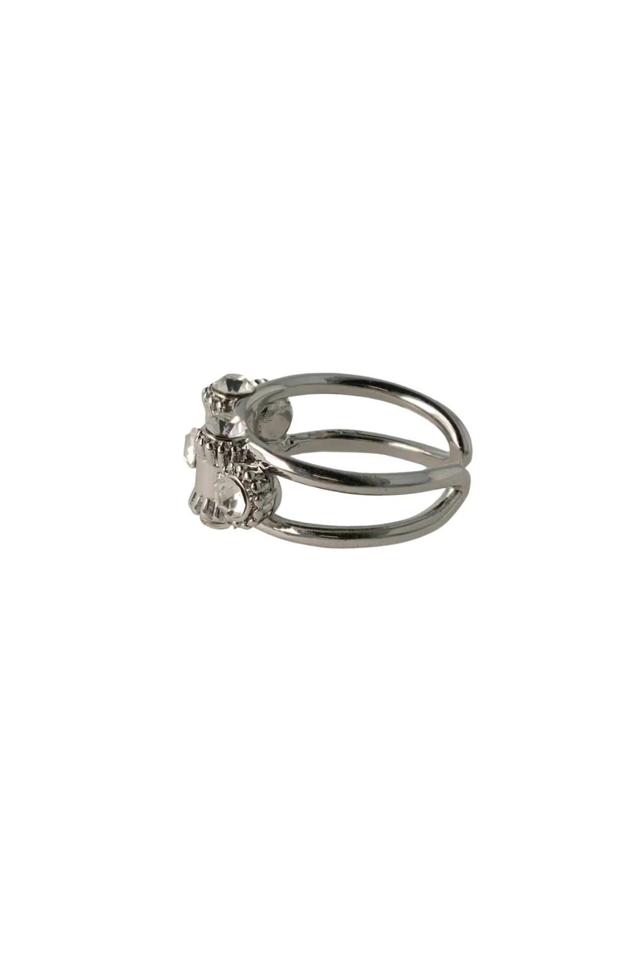 OTAZU VINTAGE BARREL RING - RHODIUM 2