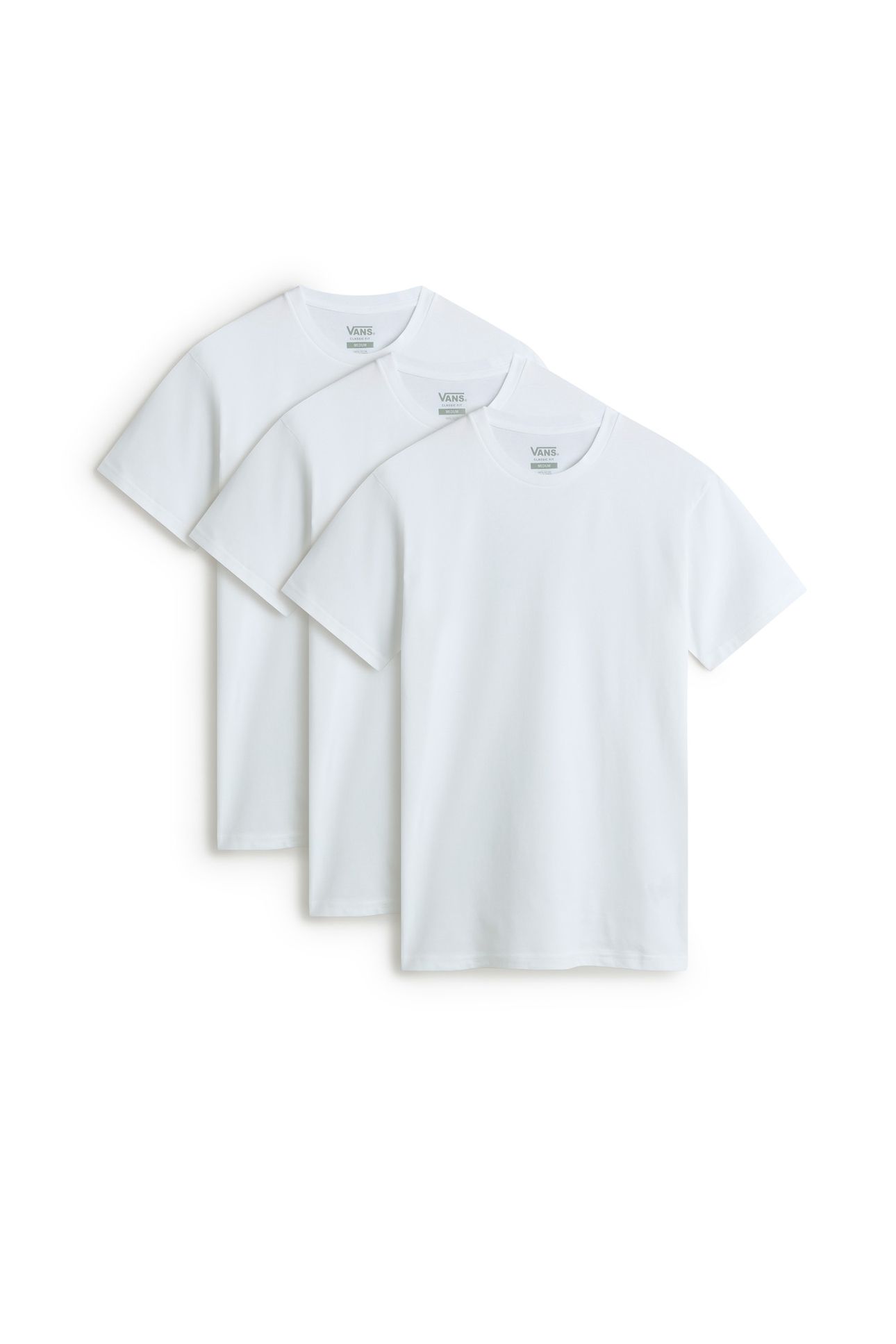 MN VANS BASIC TEE MULTIPACK WHITE 1