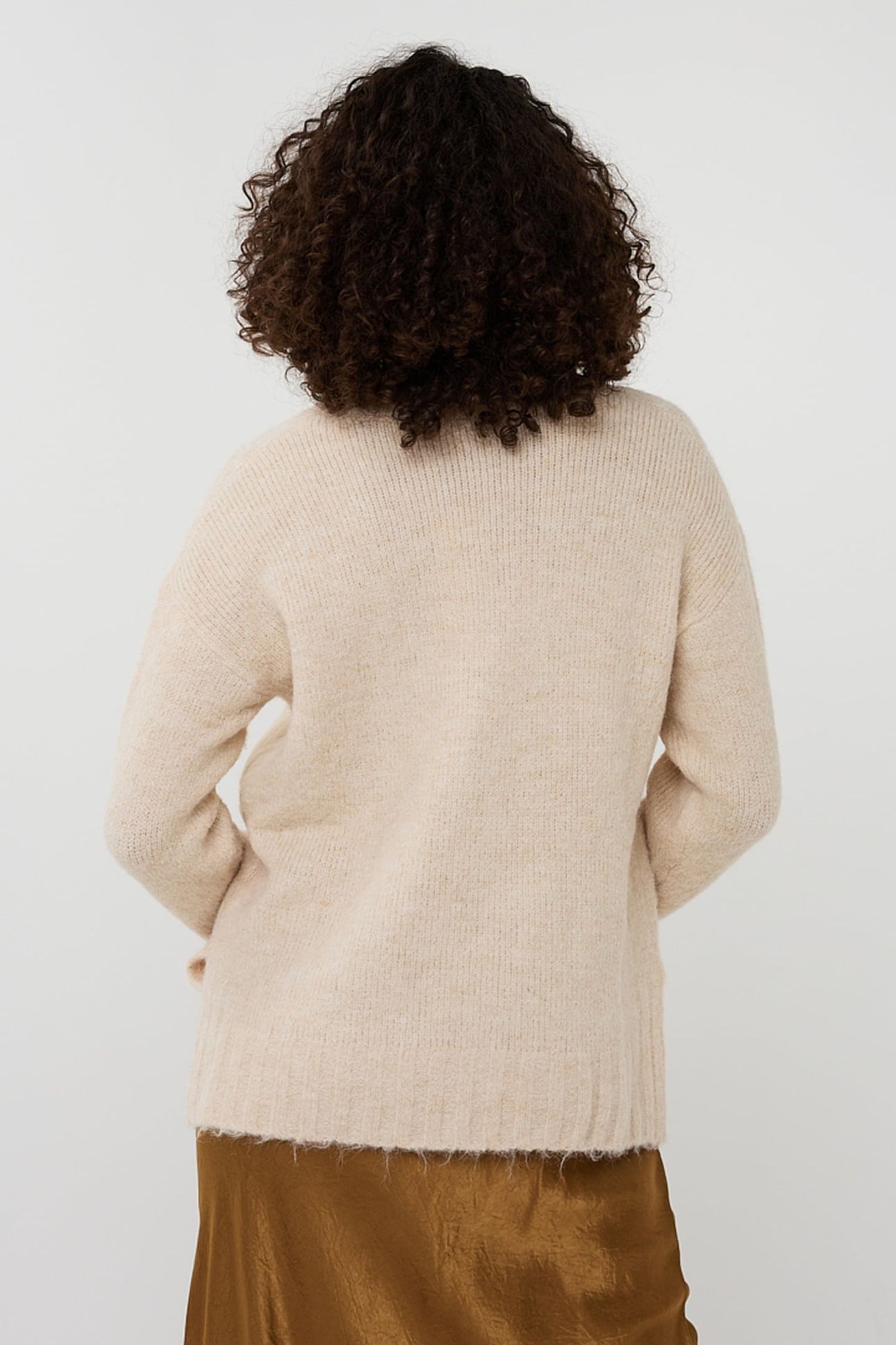 SWEATER DIAGONAL LINES LIGHT SAND 3