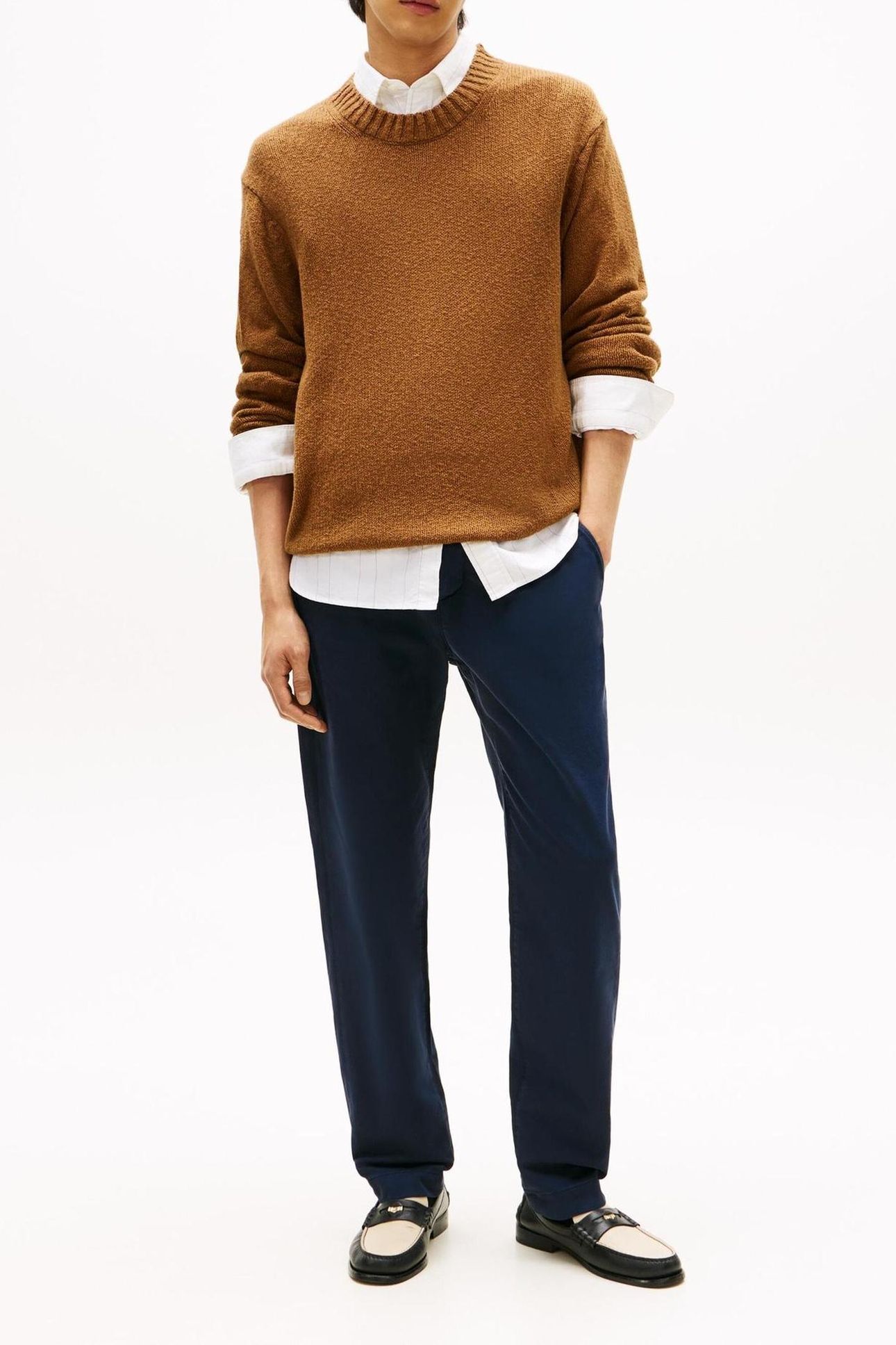 SOFT TEXTURED CREW NECK HIGHLAND KHAKI 2