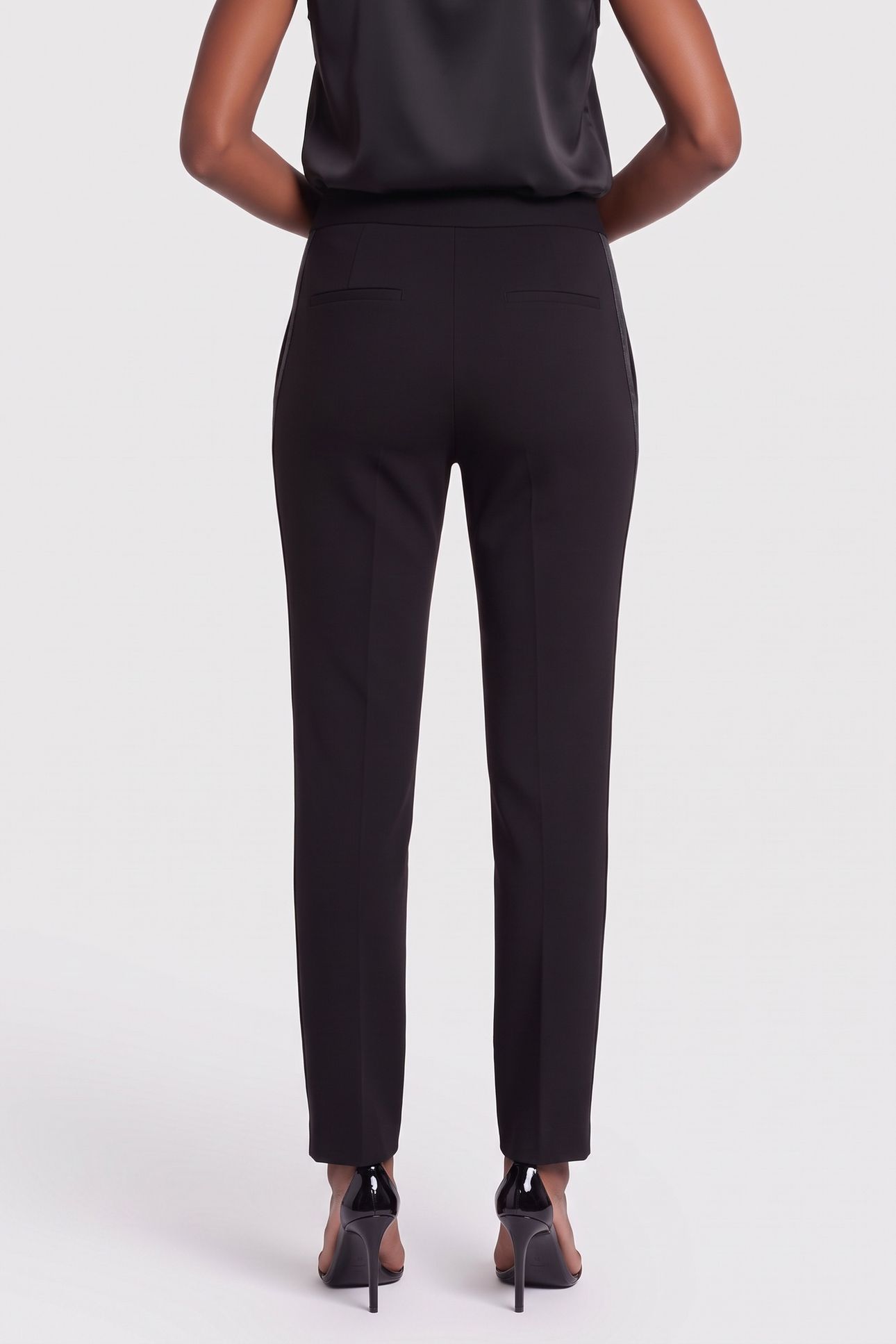 PUNTO PANTS WITH SLITS BLACK 4
