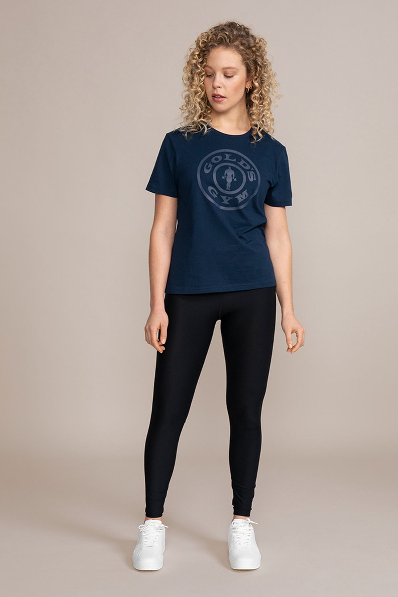 WEIGHT PLATE WOMEN'S RELAXED TEE NAVY 1