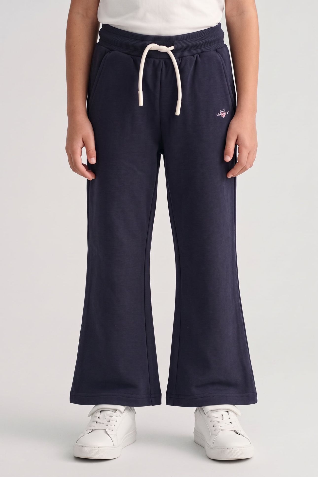 KIDS GIRLS SHIELD STRAIGHT LEG SWEATPANTS EVENING BLUE 1