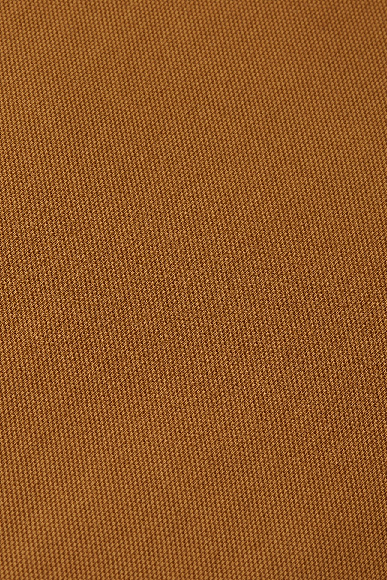 3 CROSSES PIQUE RELAXEDFIT GARMENTDYED POLO MEDIUM BROWN 7