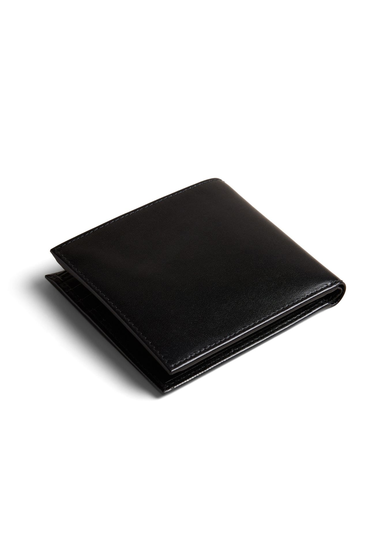 MXW PRUGS EMBOSSED CORNER LEATHER BIFOLD BLACK 2