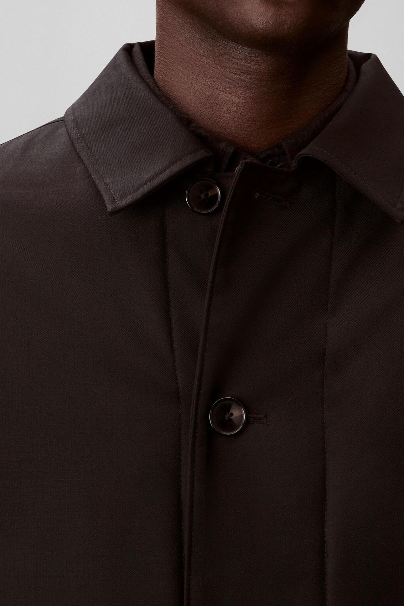 LS TECH WOOL BLEND COAT BLACK 4