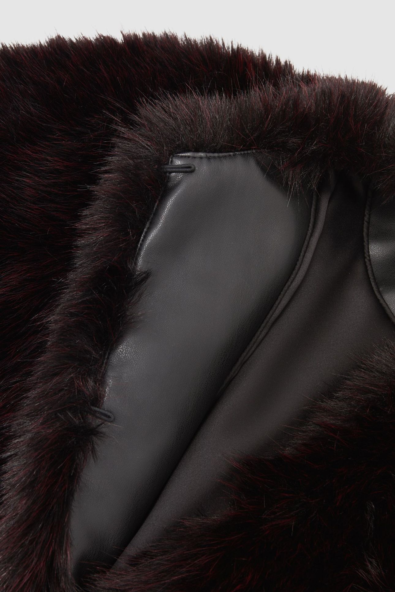 FAUX FUR JACKET BURGUNDY 5