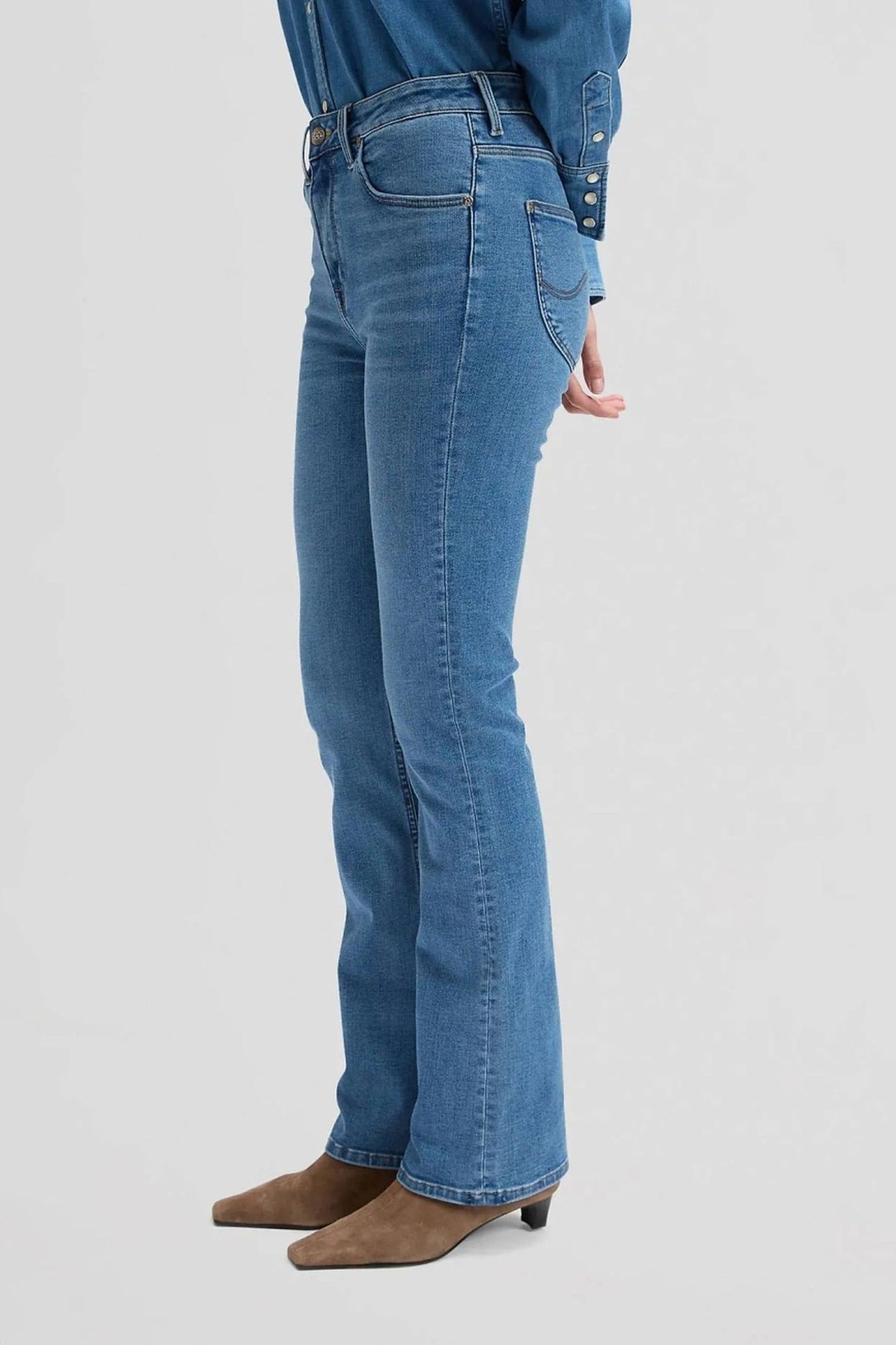 BREESE BOOT SAPPHIRE POND HIGH RISE BOOTCUT JEANS DENIM BLUE 5