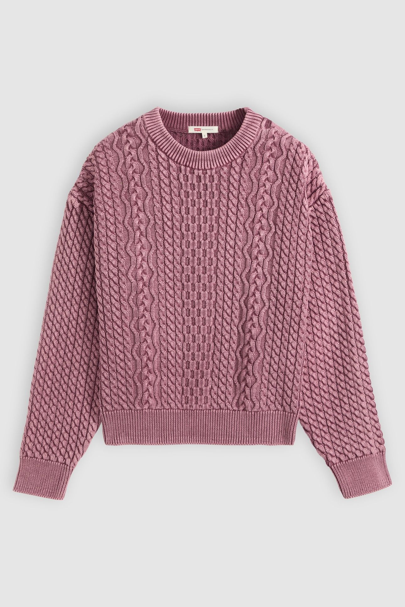 LEILAH CABLE CREWNECK SWEATER 5