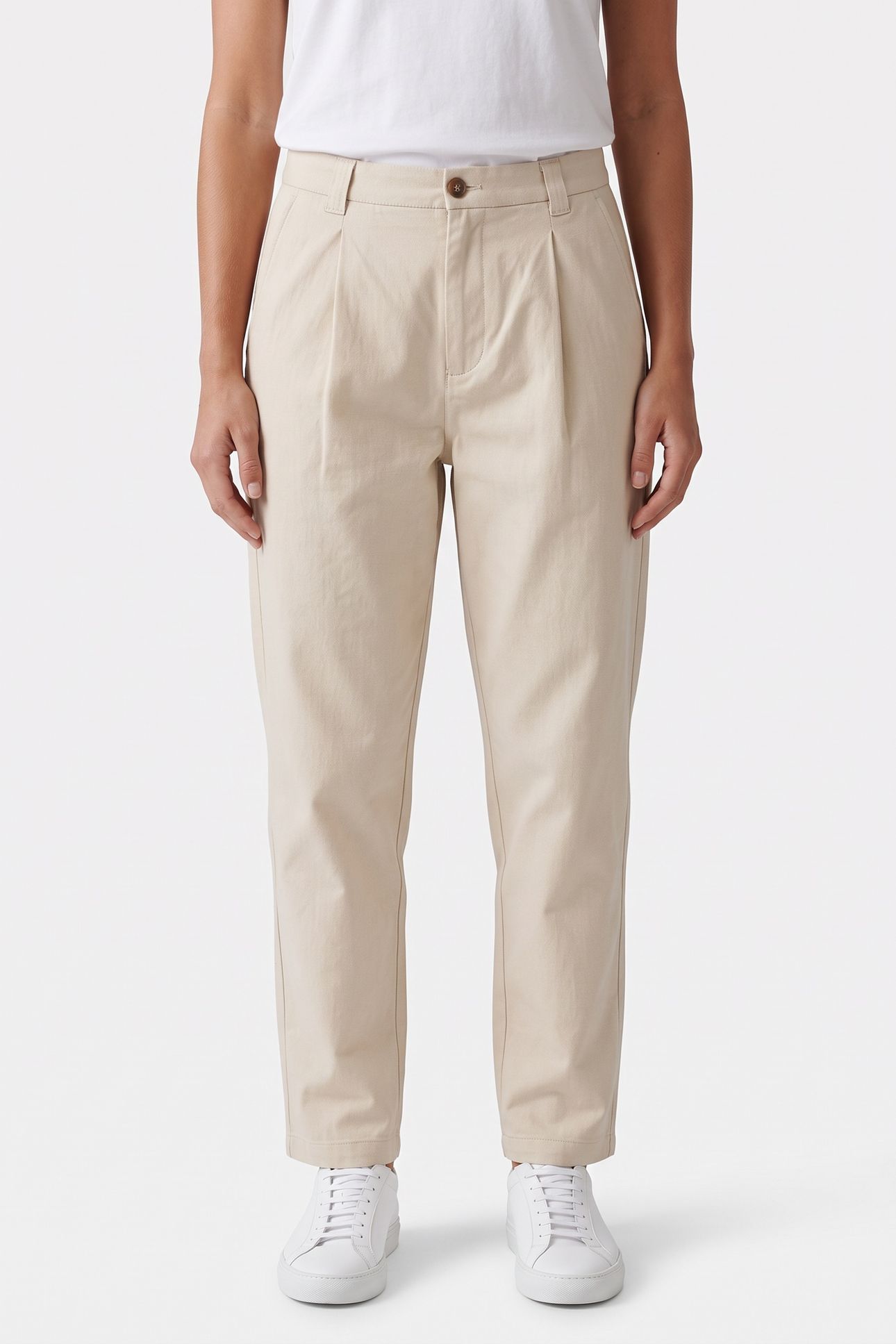 UNISEX TROUSERS RENATO ECRU 2