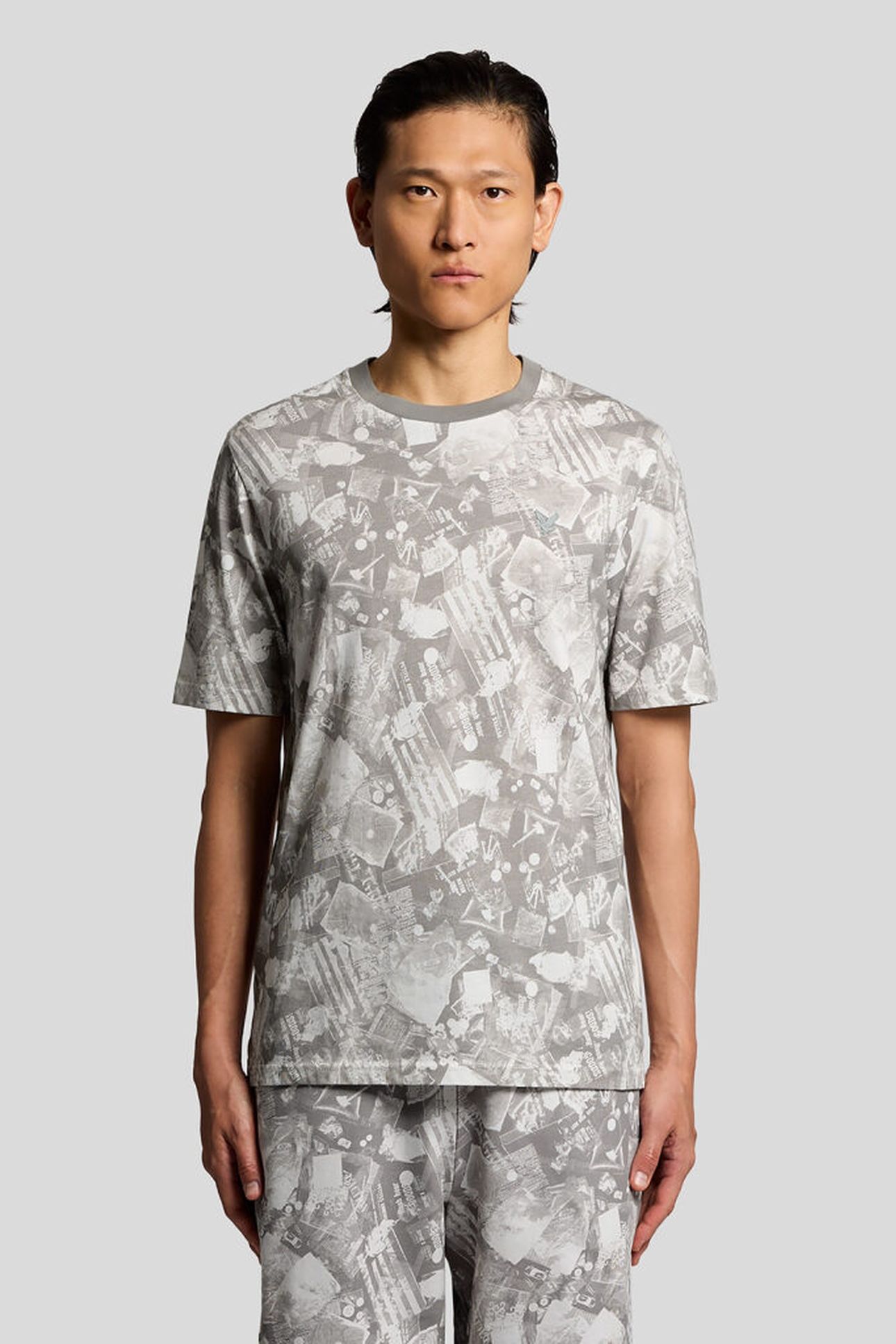 INDUSTRIAL PRINT T-SHIRT COLD GREY 1