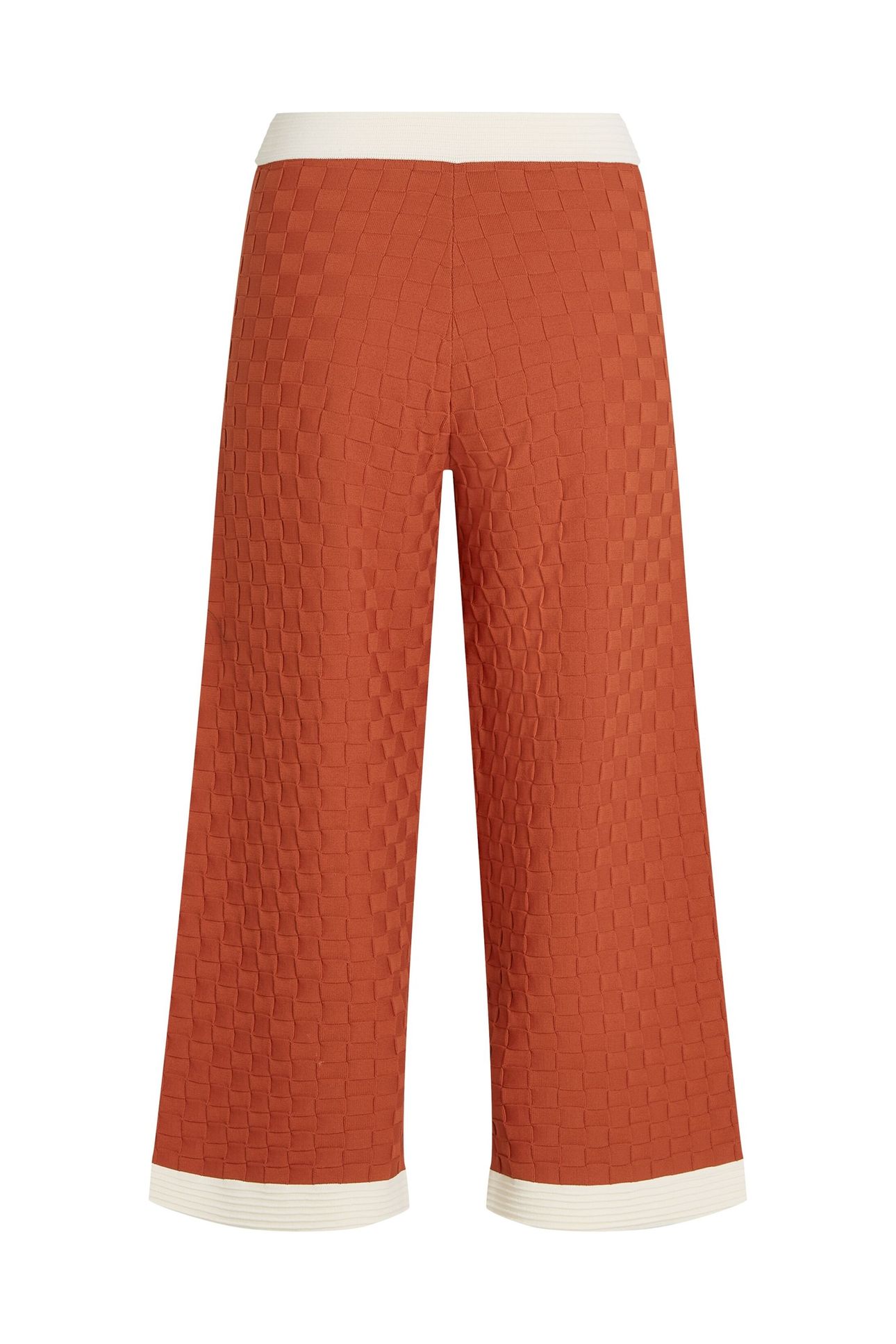 CONTRAST KNIT PANTS CINNABAR 2