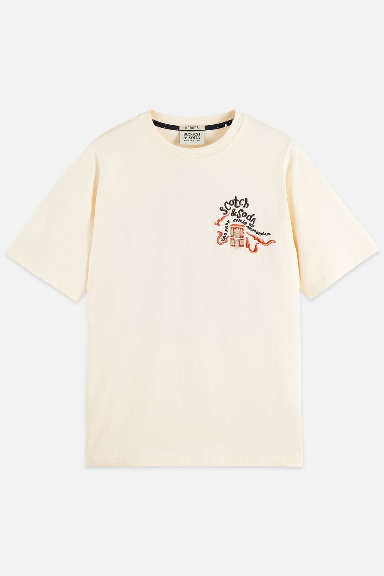 THE 40TH ANNIVERSARY RELAXED-FIT EMBROIDERY T-SHIRT LIGHT BE 1
