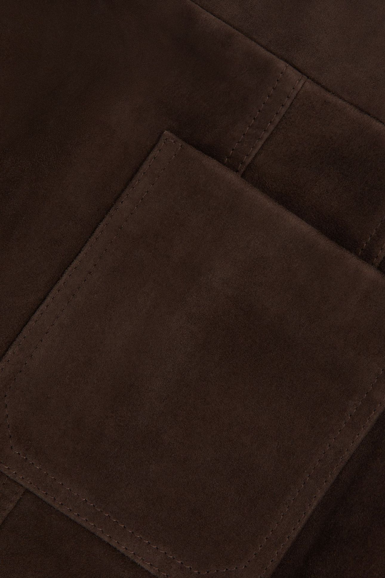 SUEDE PATCH POCKET MINI SKIRT CHOCOLATE BROWN 4