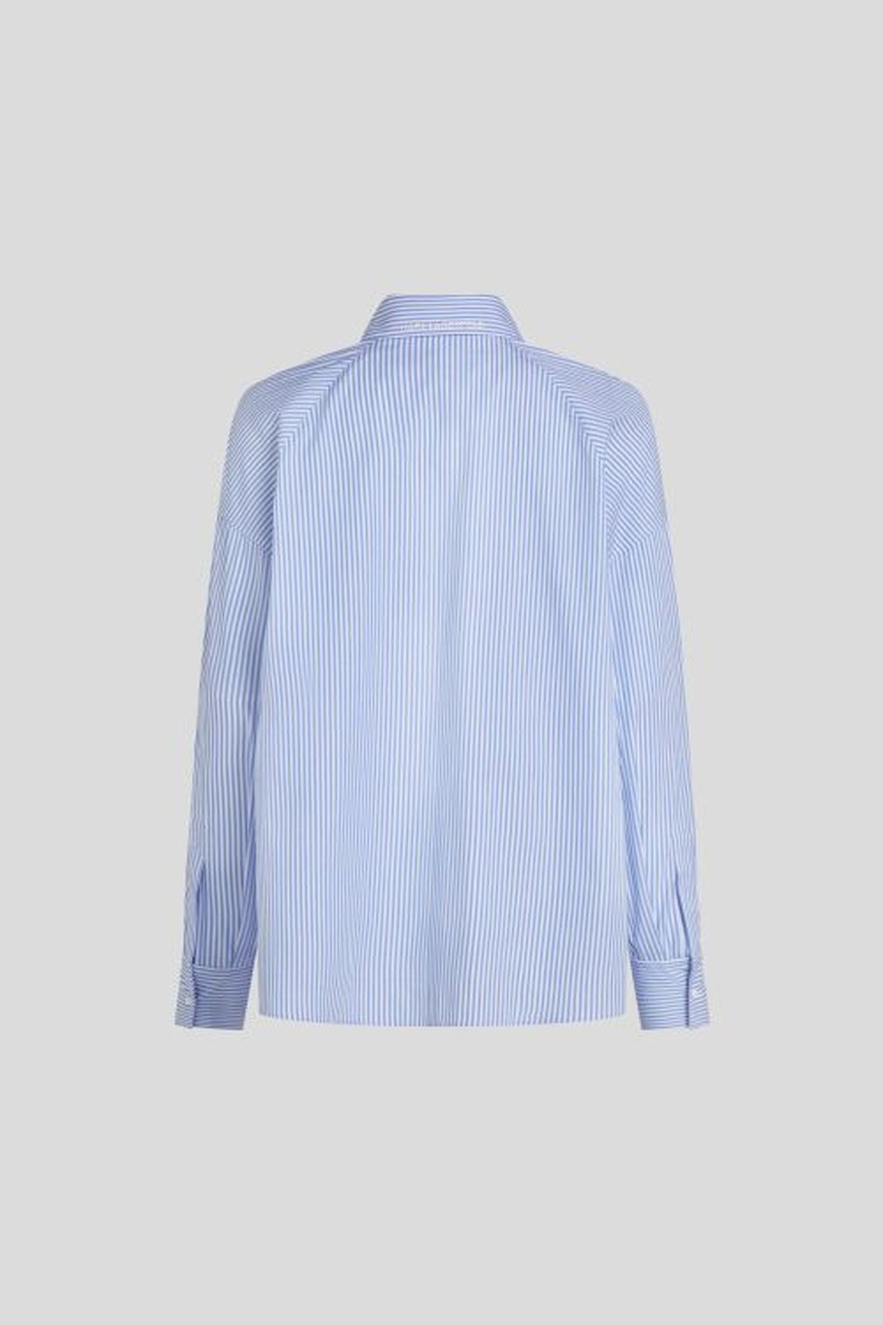 IKON STRIPE BLOUSE WHITE AND BLUE STRIPES 6