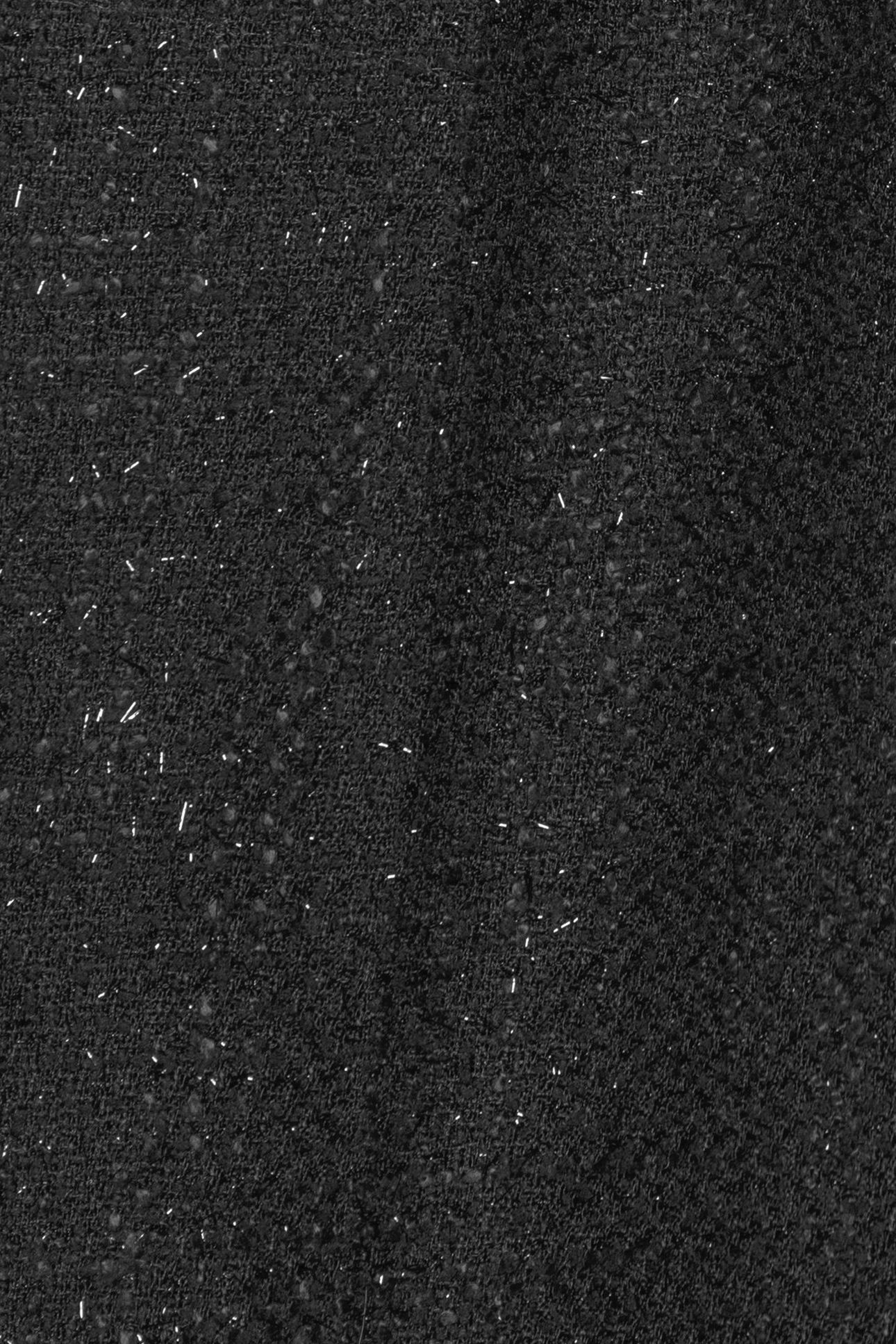 BLACK GLITTER TWEED-STYLE WIDE-LEG TROUSERS 6