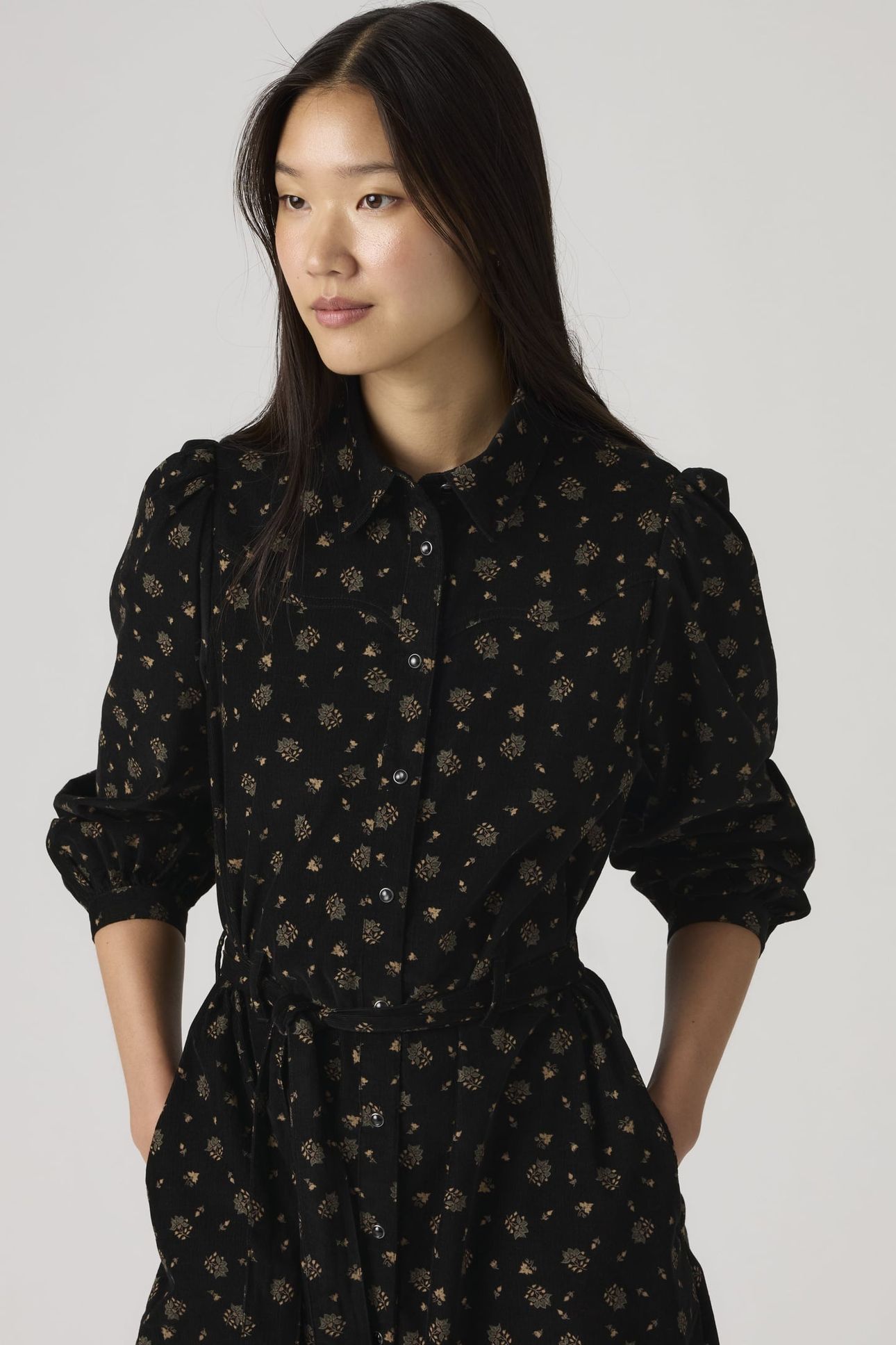 JOURNEY LONG SLEEVE CORDUROY DRESS 5