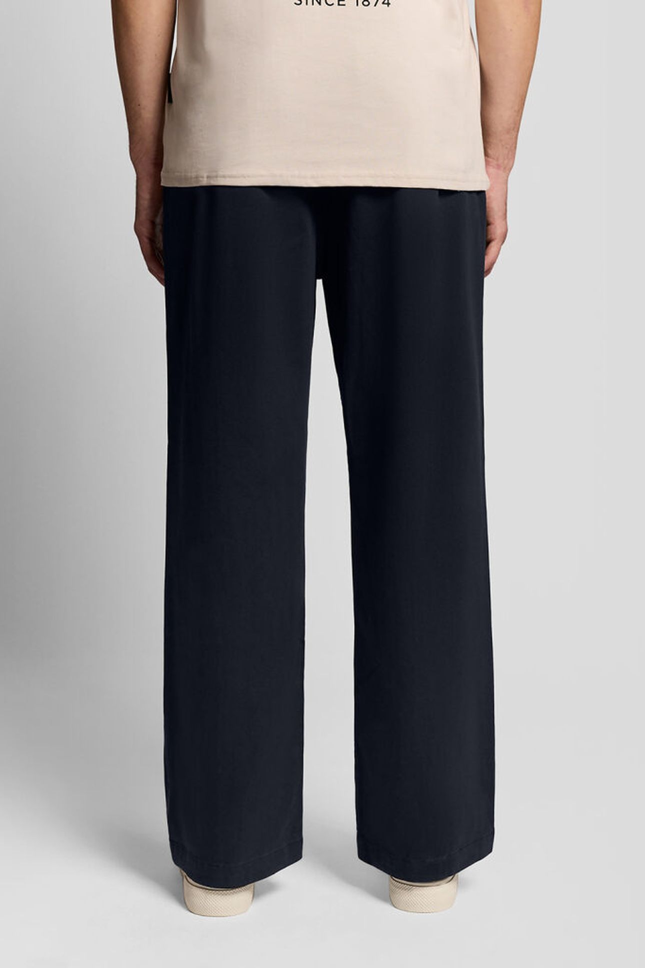 ENZYME WASH PLEATED TROUSER DARK NAVY 2