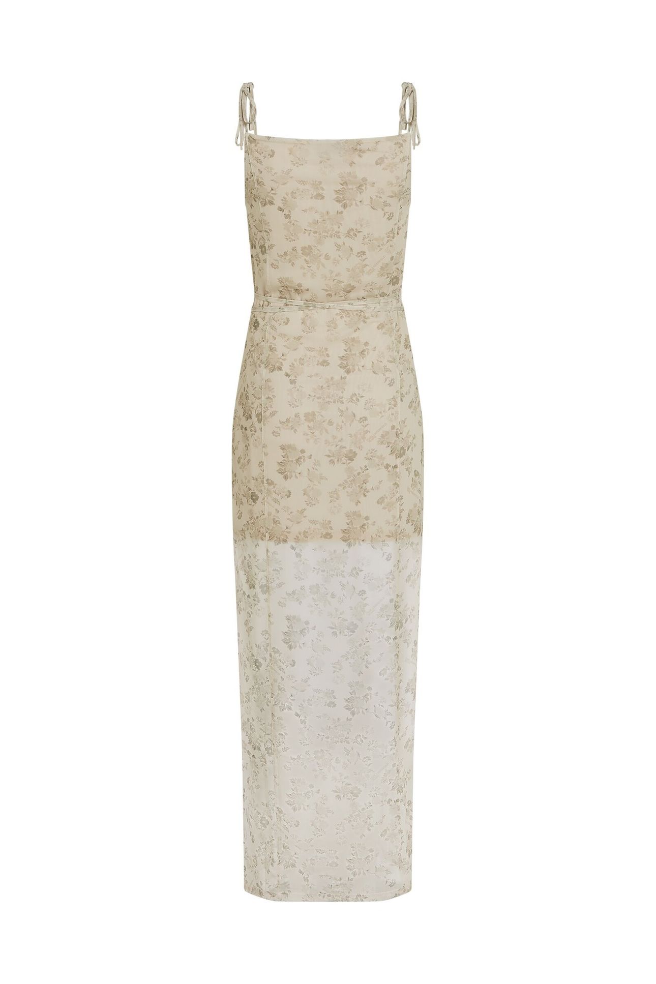 KLJ MESH MAXI FLORAL DRESS FLORAL AOP 5