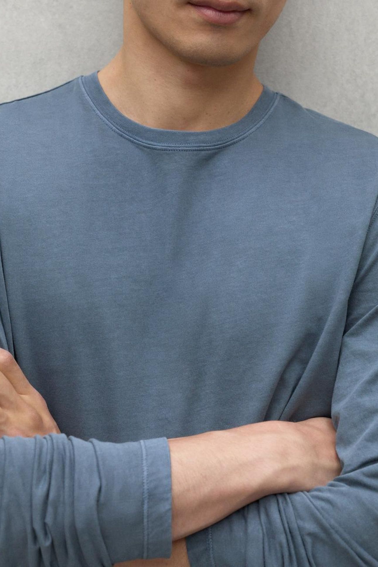 LAREDOALF LONG SLEEVE T-SHIRT STEEL BLUE 6