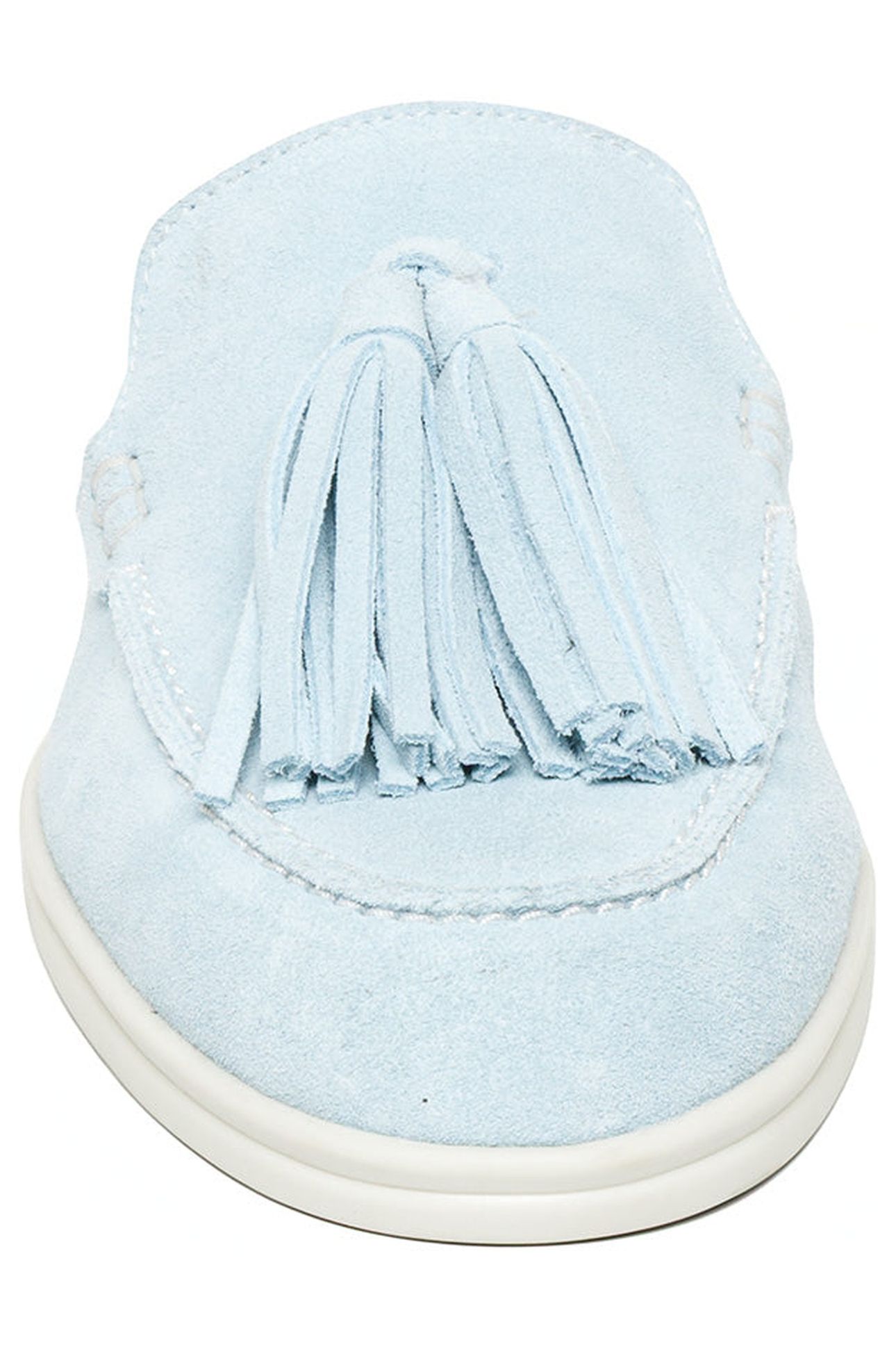 ODENZA FLAT SHOES LT BLUE SUEDE 4