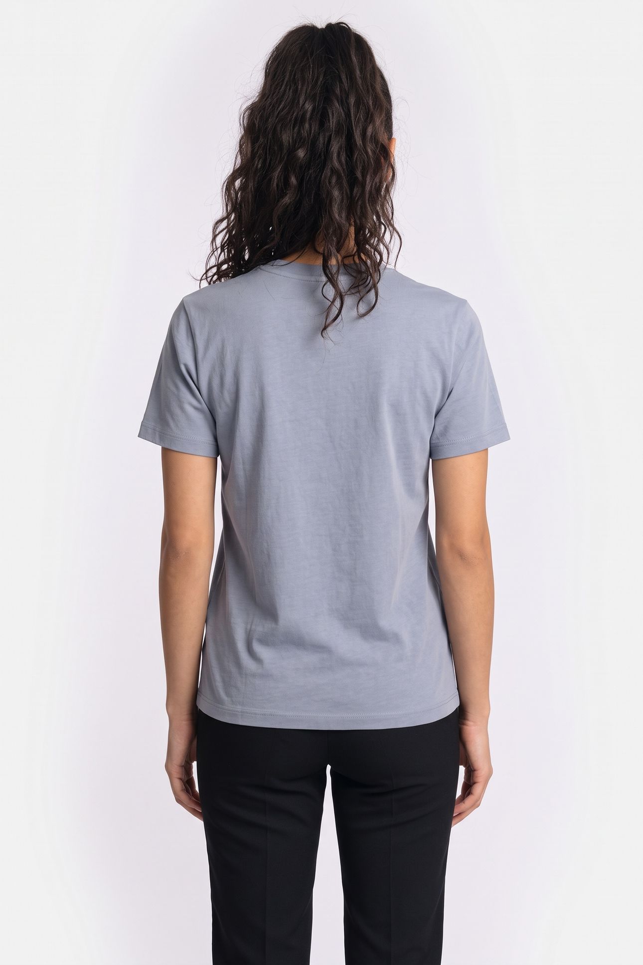 UNISEX T-SHIRT SHORT SLEEVE ADDRESS LIGHT BLUE 3