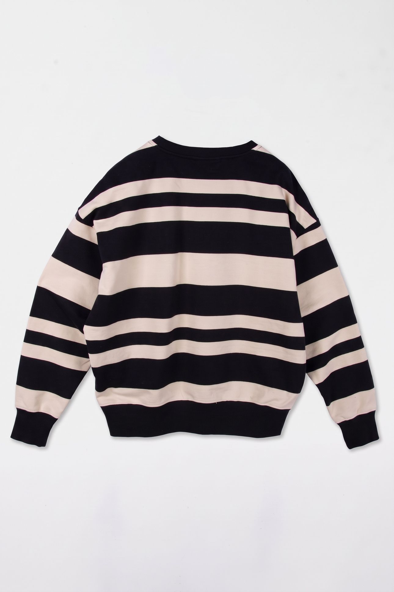 BOYS STRIPED MODERN SWEATSHIRT BLACK/WHITECAP GRAY 3