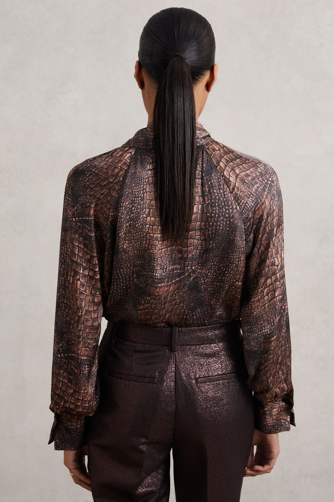 ANIMAL PRINT TOP BROWN 2