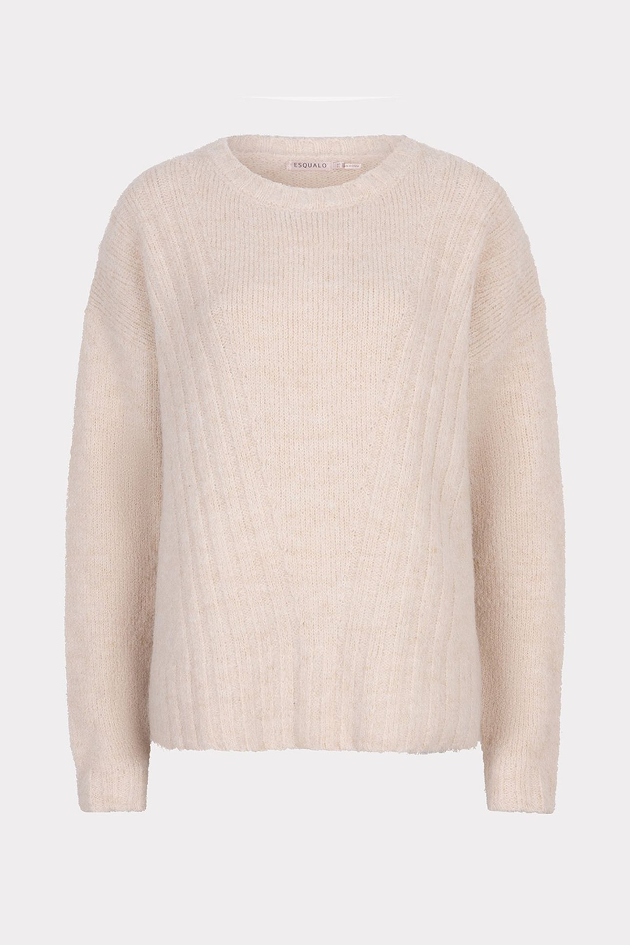 SWEATER DIAGONAL LINES LIGHT SAND 4