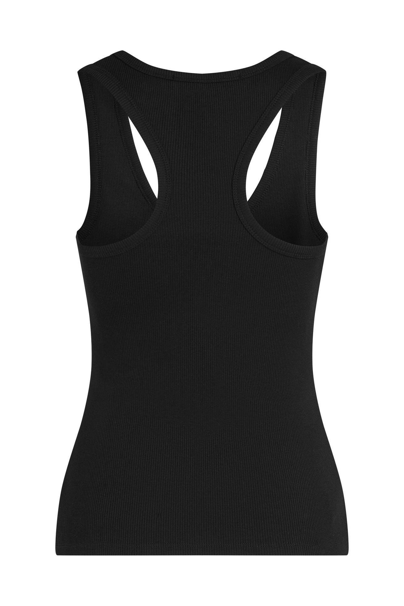 RIBBED TANK TOP BLACK 5