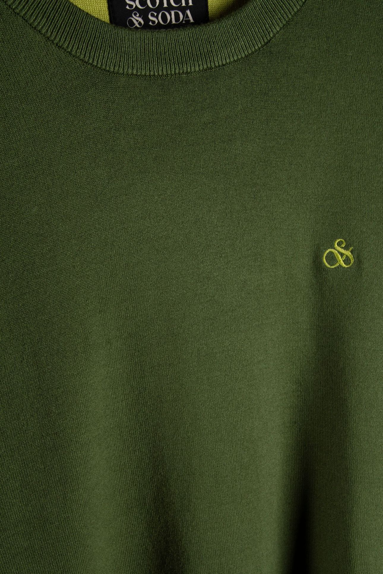 SEASONAL CORE ECOVERO REGULARFIT PULLOVER DARK GREEN 4