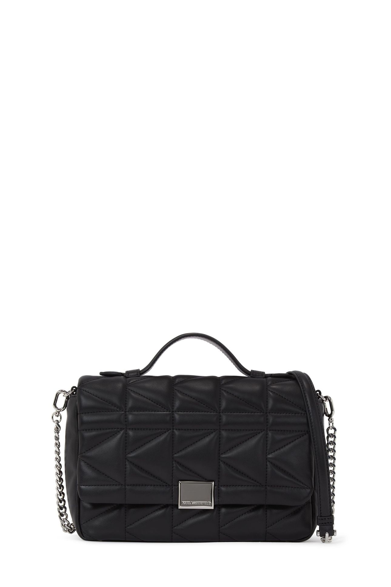 K/KUILT TOP HANDLE CROSSBODY BLACK-NICKEL 2