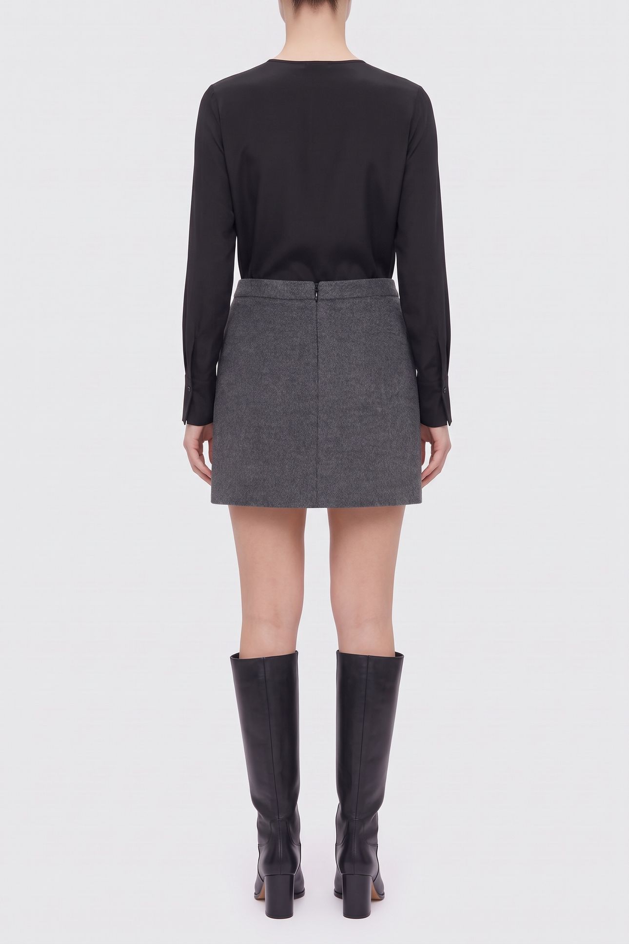 REBECCA SKIRT DARK GREY MELANGE 4